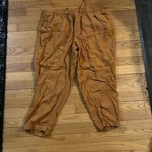 Old Navy Straight Leg Linen Blend Pants